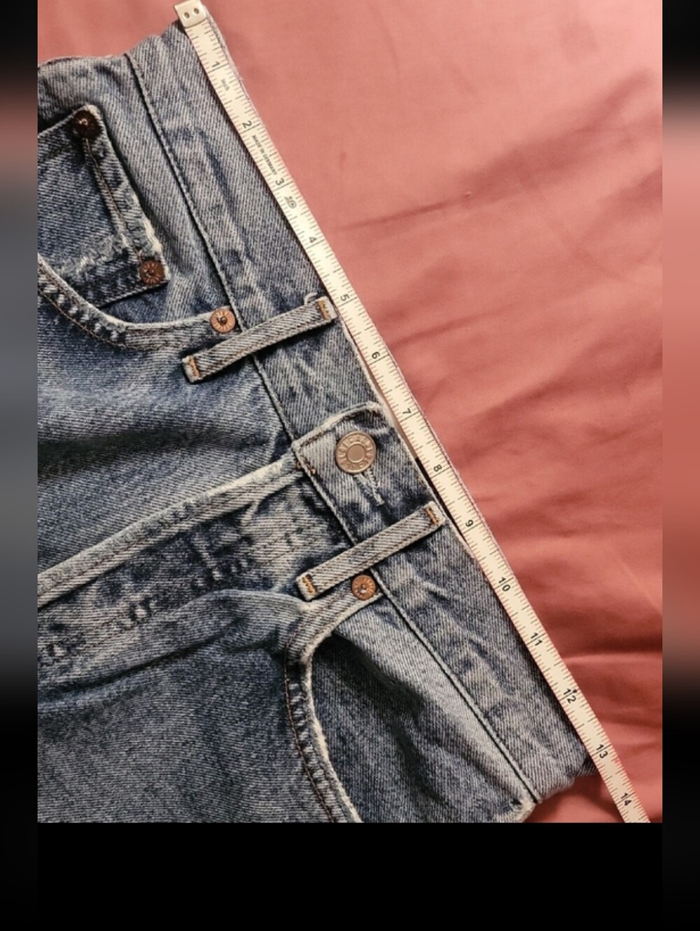 Agolde Distressed/High-Rise Button-Fly Jeans - Picture 13 of 14